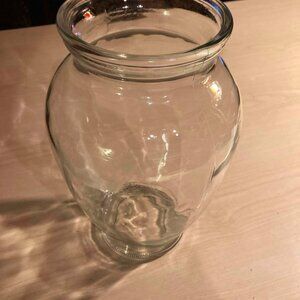 Flower Vase Clear Glass E.O. Brody Co. Cleveland Ohio Vintage 10-3/4" Tall